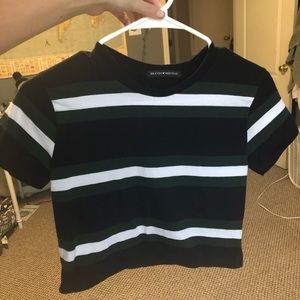 deep blue and green brandy melville crop top